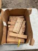 2 boxes of misc brackets & box of wood shims