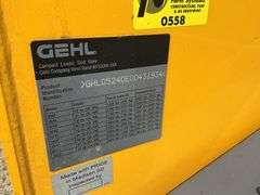 Gehl Model 5240 Skid Loader, 1047 2nd Owner Hours, E Series, Power-A-Tach, 