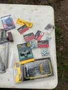Flat of wall scanner, driver bits, & misc