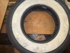 (1) Coker Classic 6.50R16 White Wall Tire, Lightly Used Takeoff, Good Condi