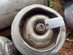 (2) Aluminum Beer Kegs