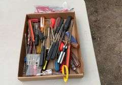 Flat of screw drivers