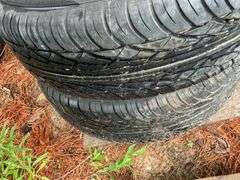 (4) 205/70r15 Tires on 5 Bolt Rims, (2) 215/55r16 Tires on 5 Bolt Rims