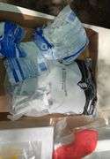 Box of plumbing supplies