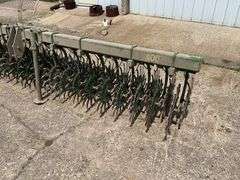 John Deere 400 Rotary Hoe, 15', 3pt., Stone Guard, Good Cups