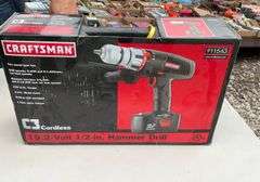 Craftsman19.2V 1/2" hammer drill, New in box
