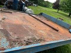 !!!!!1986 Reid-Haul 7’x15’ Deck Over, Tri-Axle Trailer, Pintle Hitch, Steel