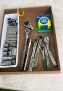Flat of 3/8 sockets & ratchets