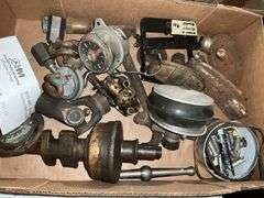 Ford Model T/A Parts - !irror Brackets, Gauge Clock, other parts