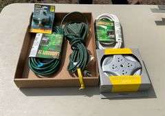 Flat of extension cords & power strips