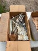 2 boxes of misc brackets & box of wood shims