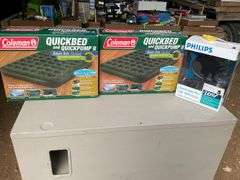 2 Coleman quick bed and quick pump, Phillips HDTV antenna
