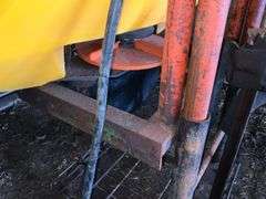 Meyermate XL tail gate spreader, w/stand
