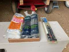 3 rolls of plastic and work light