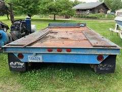 !!!!!1986 Reid-Haul 7’x15’ Deck Over, Tri-Axle Trailer, Pintle Hitch, Steel