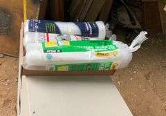 3 rolls of plastic
