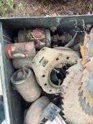 Metal Crate Containing Ford Model T/A Carburetors, Starters,