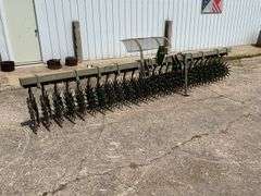 John Deere 400 Rotary Hoe, 15', 3pt., Stone Guard, Good Cups