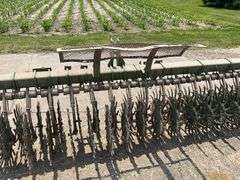 John Deere 400 Rotary Hoe, 15', 3pt., Stone Guard, Good Cups