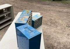 4 parts bins w/contents