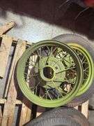 Ford Model T/A Parts -  Spoke wheels with three tires(Have been painted)(Un