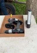 Flat of craftsman 19.2V drill, driver & work light, no batteries