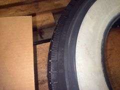 (1) Coker Classic 6.50R16 White Wall Tire, Lightly Used Takeoff, Good Condi