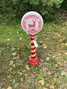Reindeer Parking Sign Blow Mold