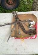 Flat of tire irons & tire wrenches