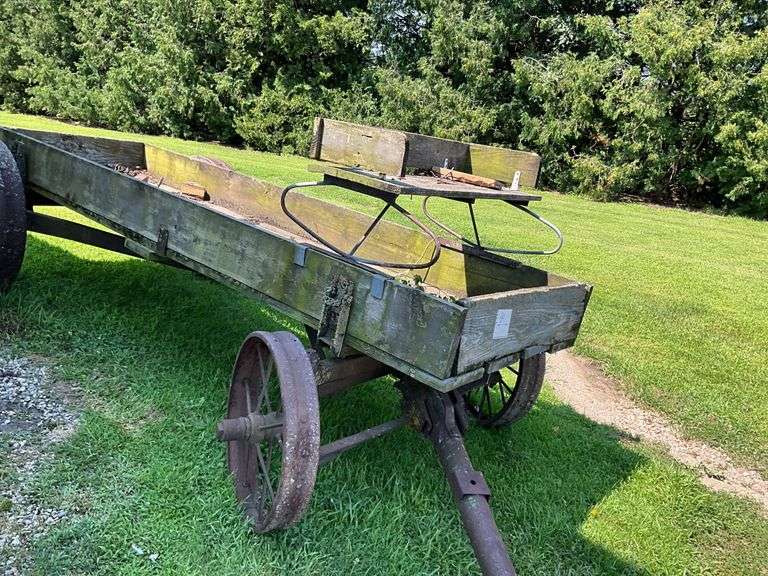 Steel Wheeled Wagon With Buck Seat