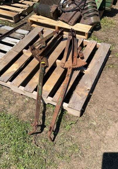 (2) side hill hitches off JD tractor
