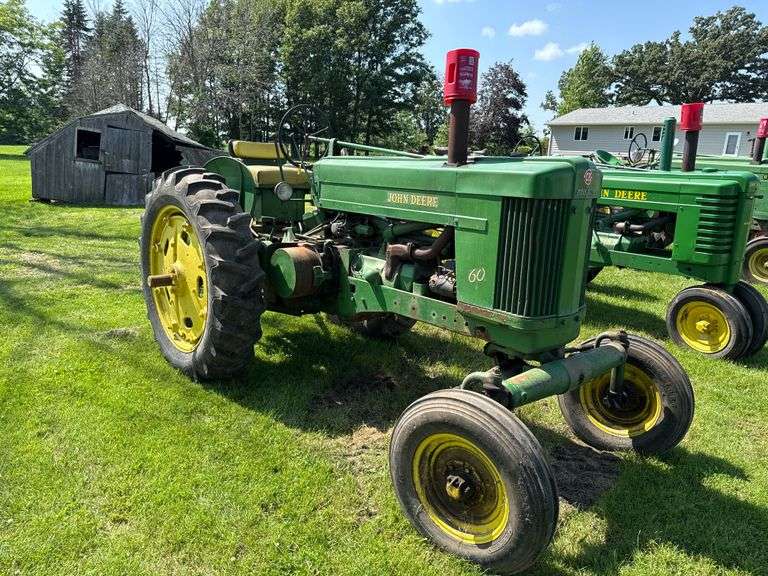 John Deere 60 Tractor, WF, Gas, Fenders, 13.6x38” Tires, 3pt., PTO, 1 Hyd.,