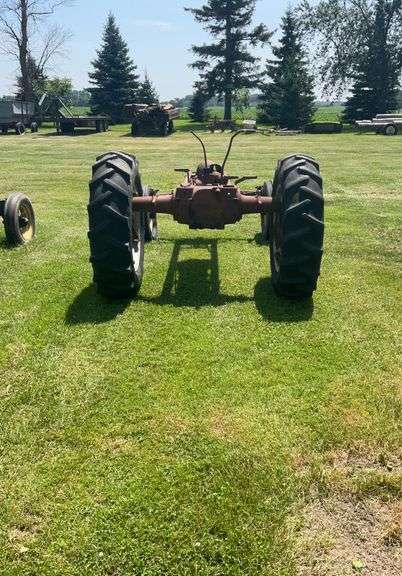 WD 45 tractor frame. Wide front, 13.6x26 rear tires