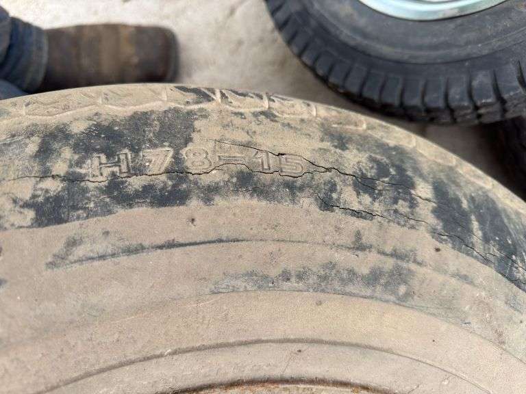 5 Bolt 15" rim with tire, 4 Bolt 15"  rim with tire