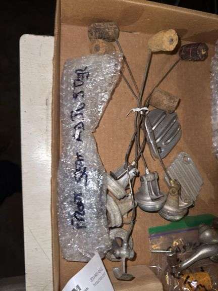 Ford Model T/A Parts - window cranks, fuel gauge floats, suspension parts -