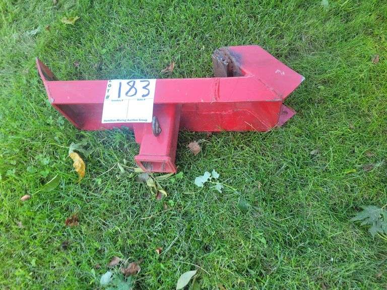 Skid loader plate mount, shop built Hitch