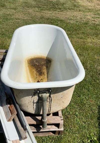 Old Four Legged Metal Tub
