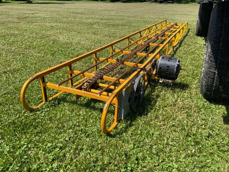 Bale Conveyor, 16ft with Electric Motor