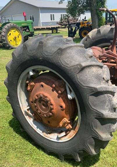 WD 45 tractor frame. Wide front, 13.6x26 rear tires