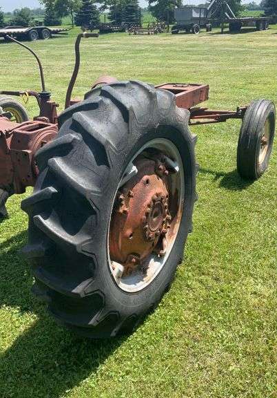 WD 45 tractor frame. Wide front, 13.6x26 rear tires