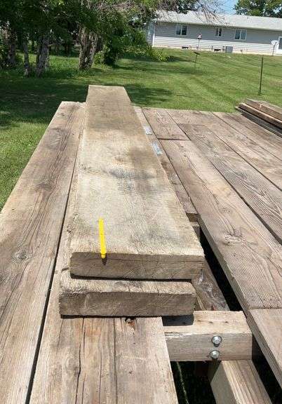 Two 3”x 13” x 10’5” white oak boards