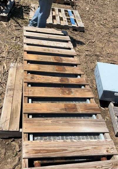 Large metal cooling coil, 7ft x 2ft