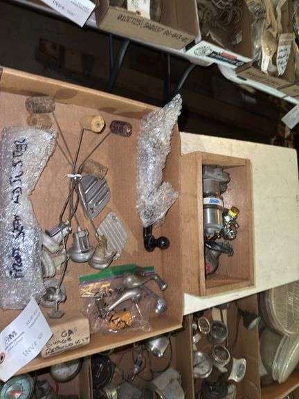 Ford Model T/A Parts - window cranks, fuel gauge floats, suspension parts -