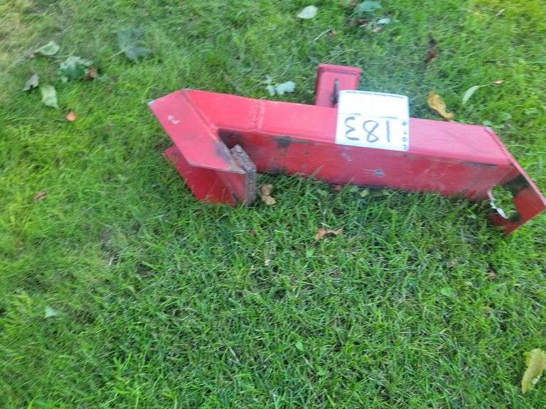 Skid loader plate mount, shop built Hitch