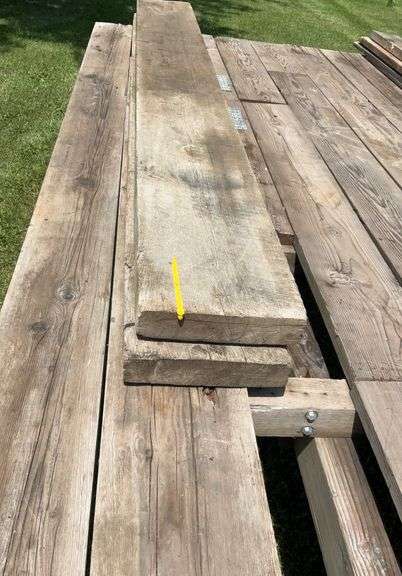 Two 3”x 13” x 10’5” white oak boards