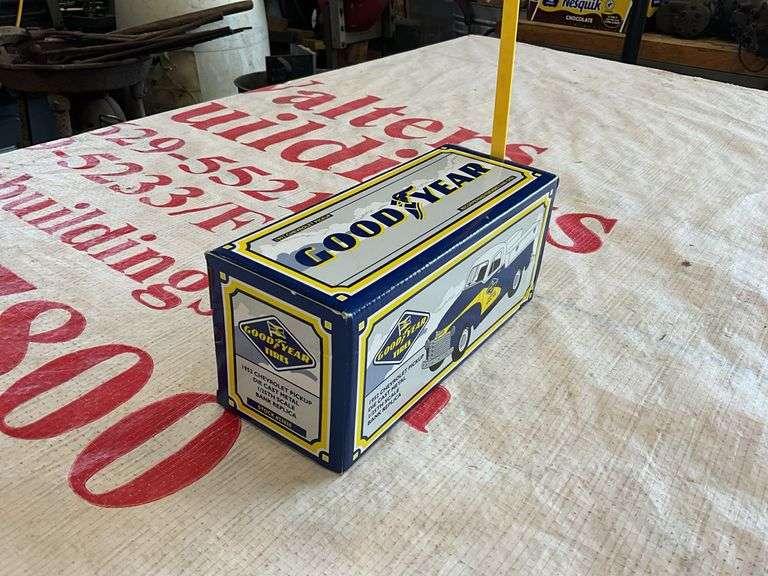 SpecCast Goodyear tire 1952 Chevy 1/25 toy truck coin bank