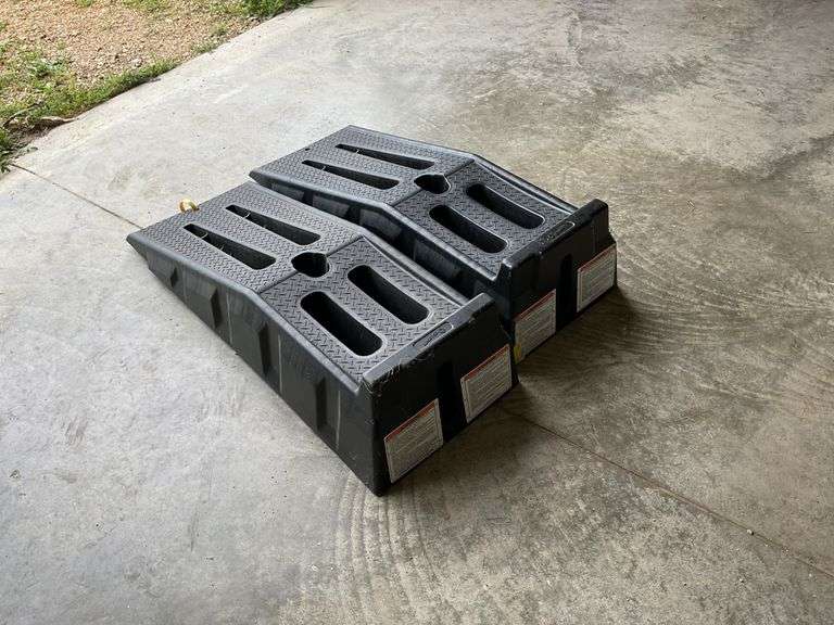Set of PowerRamp 12,000 lbs capacity car ramps
