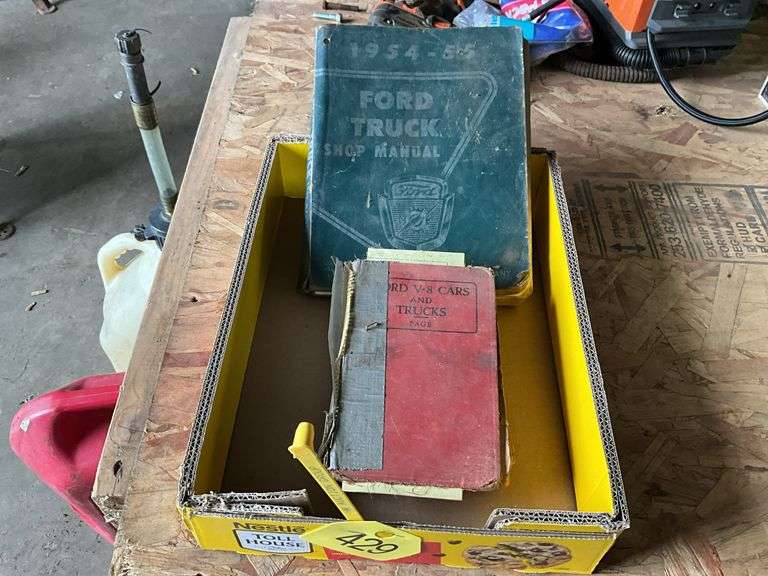 Ford V8 Book and Ford 1954 &55 Service Manuals