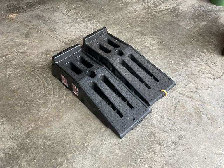 Set of PowerRamp 12,000 lbs capacity car ramps