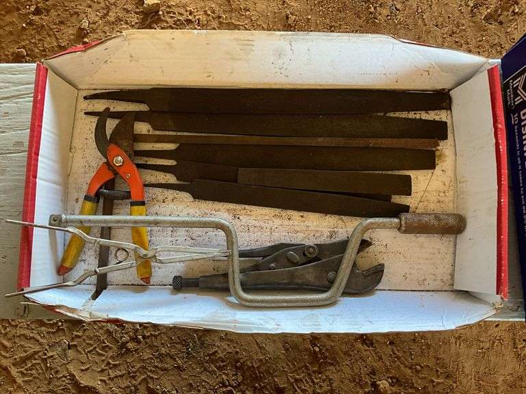 2 Flats of files and hammers
